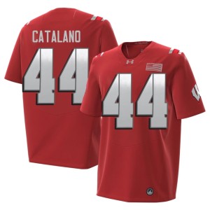 Cooper Catalano Men Red 2026 High School #44 Badgers Jersey 764382-318