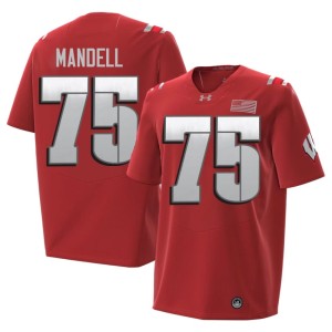 Emerson Mandell Limited Men's Bucky Badger #75 Red 2026 Jerseys 244648-997