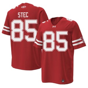 Grant Stec 1980 Throwback #85 Mens 2026 Red Badgers Jerseys 426438-228