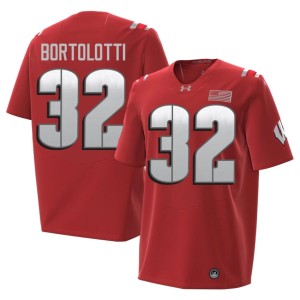 Harrison Bortolotti Mens 2026 #32 Red Alumni Wisconsin Jersey 328314-528
