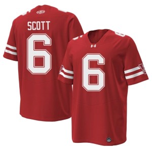 Jai'mier Scott 1980 Throwback #6 UW Men Red Alumni Jerseys 346287-724