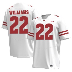 Jaylen Williams Mens High School Bucky Badger #22 White Jersey 732212-989