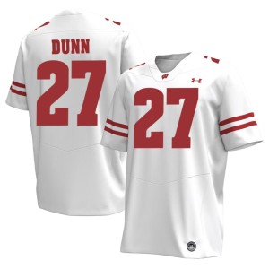 Raphael Dunn Badgers White Men #27 2026 Jerseys 855582-850