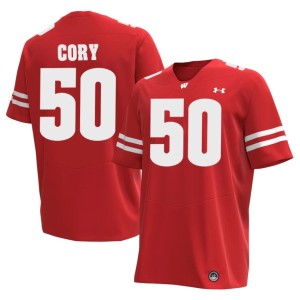 Ryan Cory Alumni Red University of Wisconsin Men #50 Jersey 263967-740