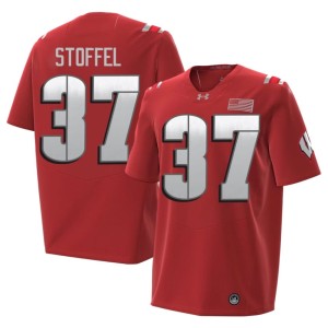 Treve Stoffel 2026 Bucky Badger #37 Player Men's Red Jersey 409188-185