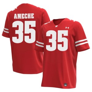 Alan Ameche Red Wisconsin Badgers #35 2026-27 Men's Jersey 572129-247