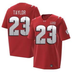 Jonathan Taylor 2026 Red Stitched Wisconsin Badgers Mens #23 Jerseys 915383-355