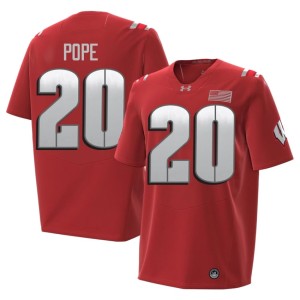 Juju Pope Mens Wisconsin Red 2026 #20 High School Jersey 476800-197