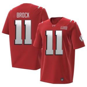 Kash Brock University of Wisconsin Men's Red 2026 #11 2026 Jerseys 136954-390
