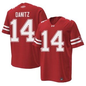 Liam Danitz Wisconsin Badgers Red #14 1980 Throwback Men High School Jersey 157783-514
