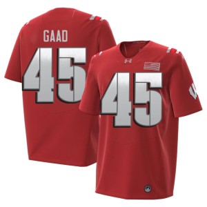 Yahya Gaad #45 Red 2026 Men's Bucky Badger Official Jerseys 336388-397