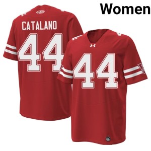 Cooper Catalano UW 2026 #44 Red 1980 Throwback Women Jerseys 768791-209