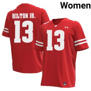 Eugene Hilton Jr. Women Player UW Red #13 Jersey 200656-121