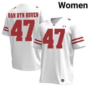 Evan Van Dyn Hoven University of Wisconsin Limited Women #47 White Jersey 171647-482