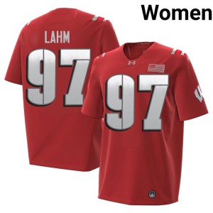 Gavin Lahm #97 Red Wisconsin Badgers 2026 Limited Women Jerseys 379360-402