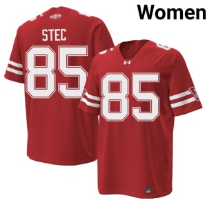 Grant Stec Limited Badgers #85 Women's 1980 Throwback Red Jersey 655037-650