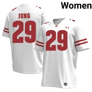 Matt Jung Alumni #29 UW White Women Jerseys 740575-804