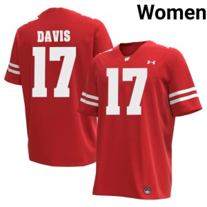 Nizyi Davis Women's Wisconsin Alumni Red #17 Jerseys 910101-681