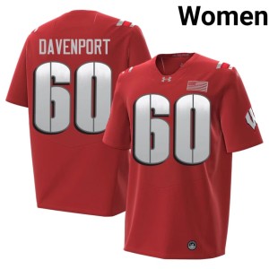 Nolan Davenport Alumni Red #60 Wisconsin Women's 2026 Jerseys 389032-819