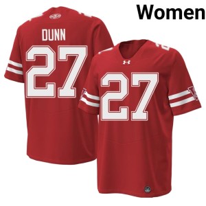 Raphael Dunn Replica Red Womens #27 Badgers 1980 Throwback Jersey 183836-852