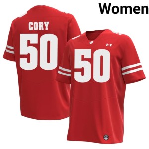 Ryan Cory Limited Women's #50 Red Wisconsin Badgers Jerseys 152301-415