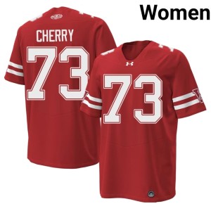 Blake Cherry Official Red Womens #73 1980 Throwback Badgers Jersey 407007-649