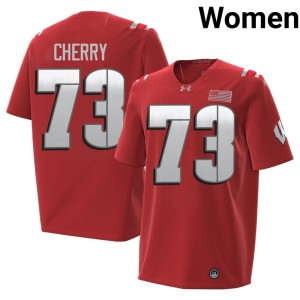 Blake Cherry #73 Women's 2026 Player Wisconsin Red Jersey 712458-493