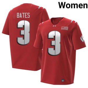 Cai Bates Red 2026 #3 NCAA Wisconsin Womens Jersey 722965-164