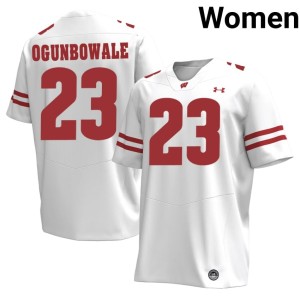 Dare Ogunbowale #23 Player Wisconsin White Women Jersey 669954-393