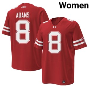 Deuce Adams 1980 Throwback Wisconsin Badgers #8 2026-27 Women Red Jersey 220797-768