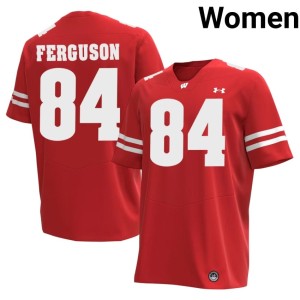 Jake Ferguson #84 Red NCAA Womens UW Jerseys 993449-994