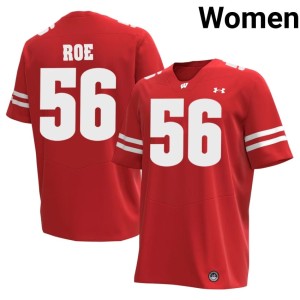 James Roe NCAA Women's #56 Wisconsin Red Jerseys 124500-132