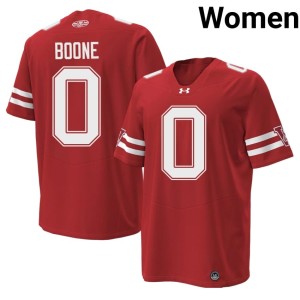 Justus Boone Badgers Red Women 1980 Throwback #0 University Jerseys 197815-513