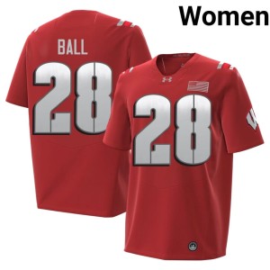 Montee Ball Wisconsin Women's #28 Red Alumni 2026 Jersey 433483-211