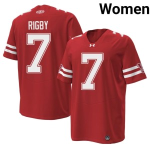 Shamar Rigby UW Badgers #7 High School Women's 1980 Throwback Red Jerseys 102272-133