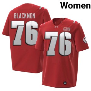 Stylz Blackmon 2026 Wisconsin Badgers Women Official #76 Red Jerseys 778921-632