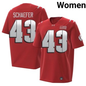 Taylor Schaefer #43 2026 Badgers Women Red 2026 Jerseys 201327-730