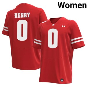 Tyrell Henry Wisconsin Women's #0 2026-27 Red Jersey 951359-144