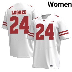 Zion Legree White #24 2026-27 Womens UW Badgers Jerseys 993491-514