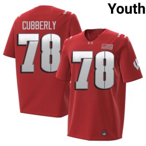 Colin Cubberly UW Badgers Replica Youth 2026 #78 Red Jerseys 209761-939