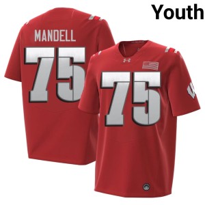 Emerson Mandell #75 Red University of Wisconsin 2026 High School Youth Jerseys 450148-625