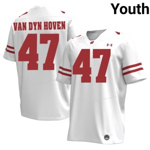 Evan Van Dyn Hoven White UW Embroidery Youth #47 Jersey 536471-413