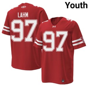 Gavin Lahm 2026 Wisconsin Youth #97 Red 1980 Throwback Jersey 510875-599