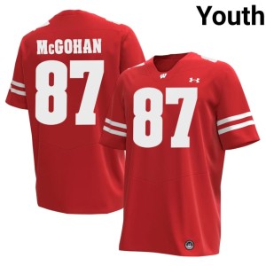 Jackson McGohan Red University of Wisconsin Youth 2026 #87 Jersey 618583-299