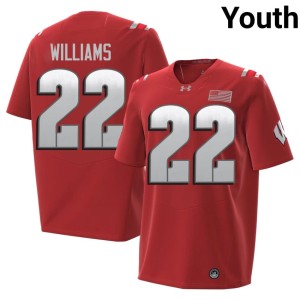 Jaylen Williams Red NCAA Youth 2026 #22 Wisconsin Jersey 790511-299