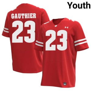 Landon Gauthier UW Red #23 2026-27 Youth Jerseys 393685-815
