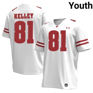 Mason Kelley Youth White #81 UW High School Jerseys 274061-811