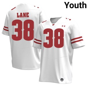 Mason Lane #38 Bucky Badger White Player Youth Jersey 802918-729