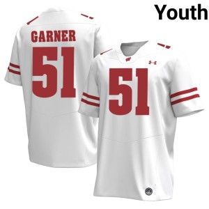 Micheal Garner Youth #51 Wisconsin Game White Jersey 101948-759