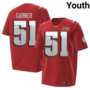 Micheal Garner Red Youth Game #51 2026 Bucky Badger Jerseys 227190-775